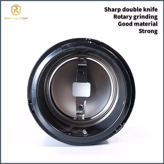 2023 Conjunto portátil personalizado de moedor de café e especiarias em aço inoxidável 304 Moedor elétrico de especiarias secas com tampa superior visível